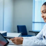 임상병리사와 환자 개인정보 보호 - **Patient Trust and Confidentiality in a Clinic Setting:**
    "A compassionate female medical techn...