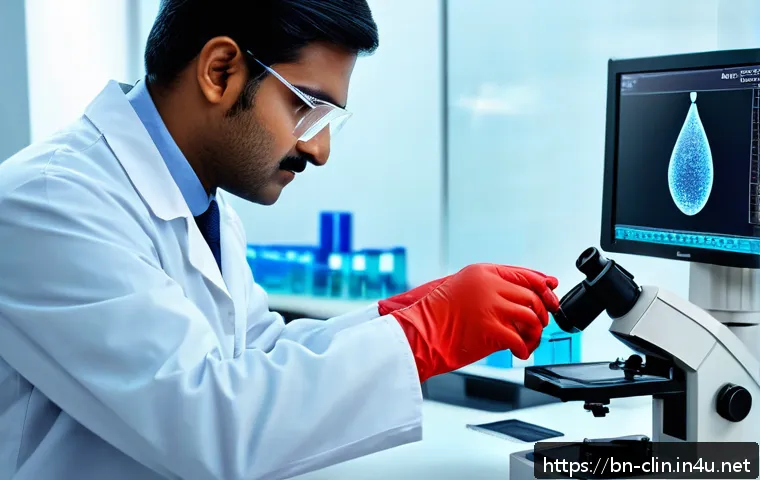 임상병리사 전문분야 선택 기준 - A professional clinical laboratory setting focused on hematology specialization, featuring a skilled...